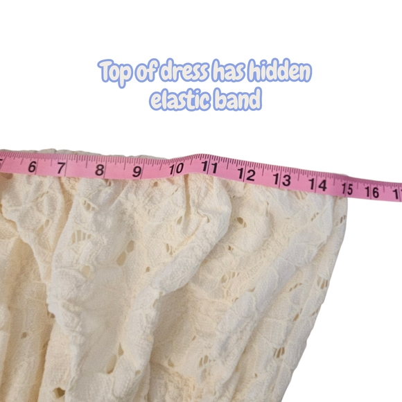 NewWOT Flying Tomato Strapless Midi Dress Cream, Blue & Green Stripes - Small - Picture 10 of 16